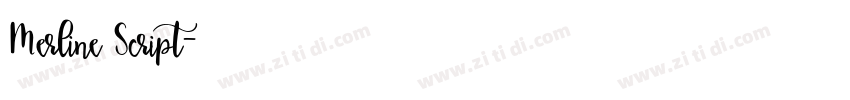 Merline Script字体转换